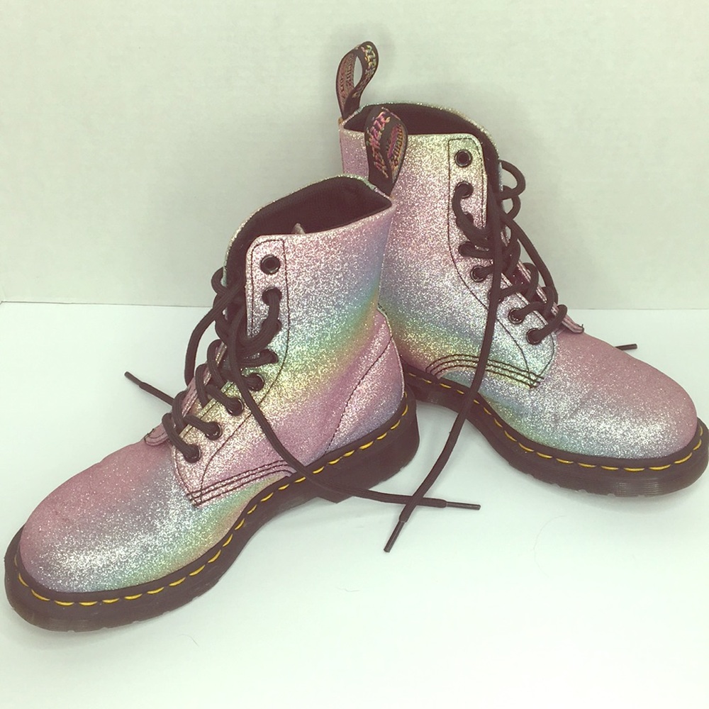 Dr. Martens Rainbow Glitter Pascal Boots